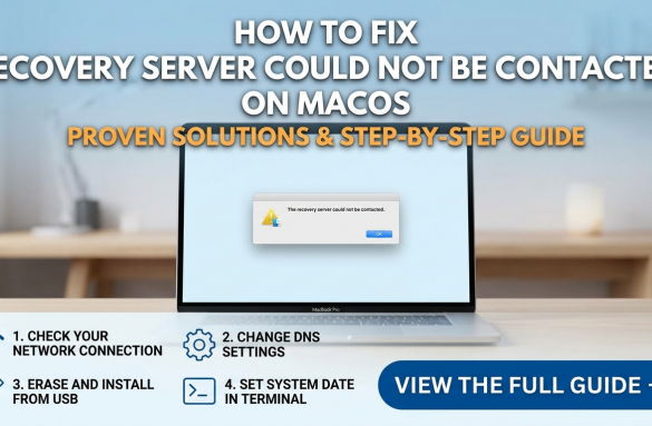 Hướng dẫn sửa lỗi Recovery Server Could Not be Contacted on Mac OS 