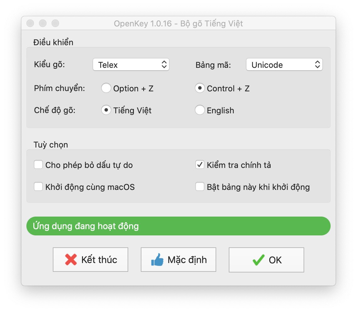 Openkey , gõ tiếng việt trên mac os, Macbook repair 