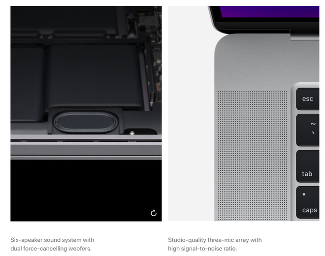 Loa macbook pro được cải thiện
